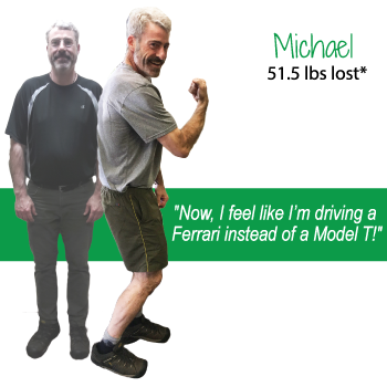 Michael's weight loss testimonal image