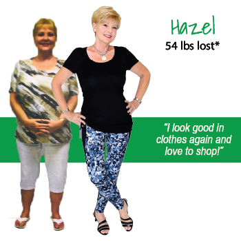 Hazel's weight loss testimonal image