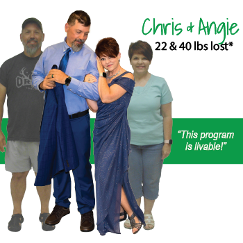 Chris & Angie's weight loss testimonal image