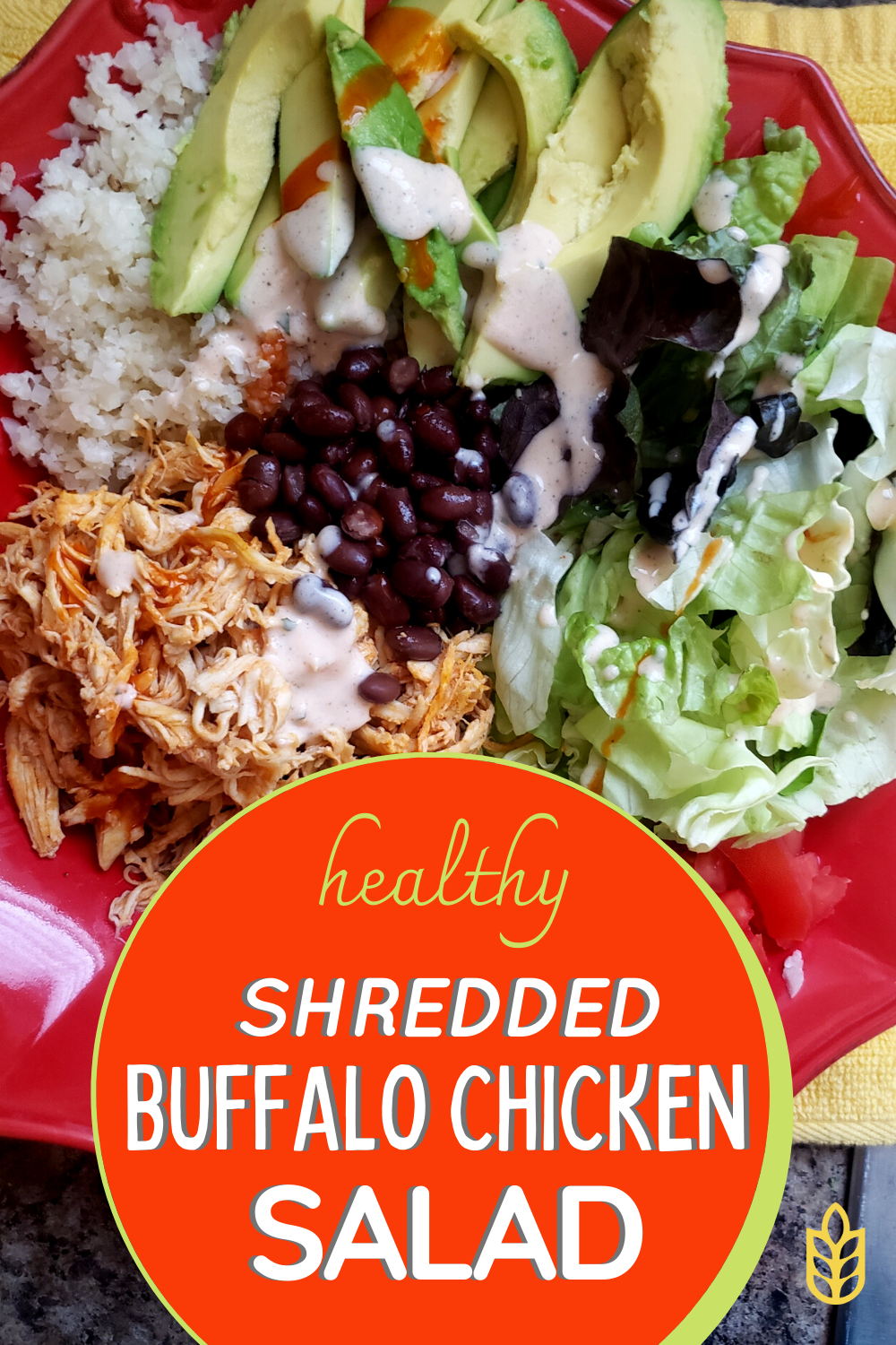 Shredded Buffalo Chicken Salad Image
