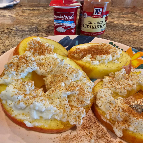 Recipe Image: Apple Cinnamon Cottage Cheese Rings